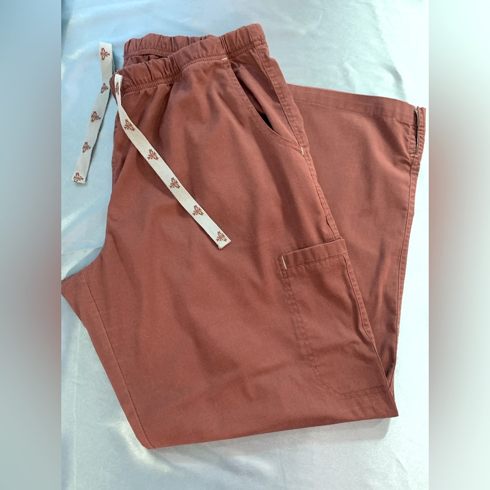 Med Couture Grey Scrubs with blue/teal accents